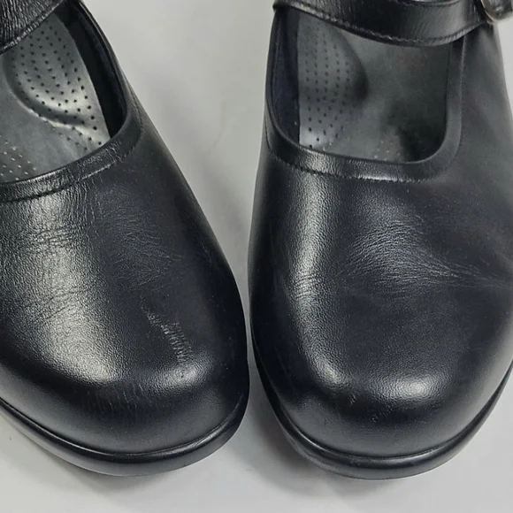 SAS Tripad Comfort Maria Leather Black Buckle Strap Round Toe Mary Jane Flat - Picture 5 of 16